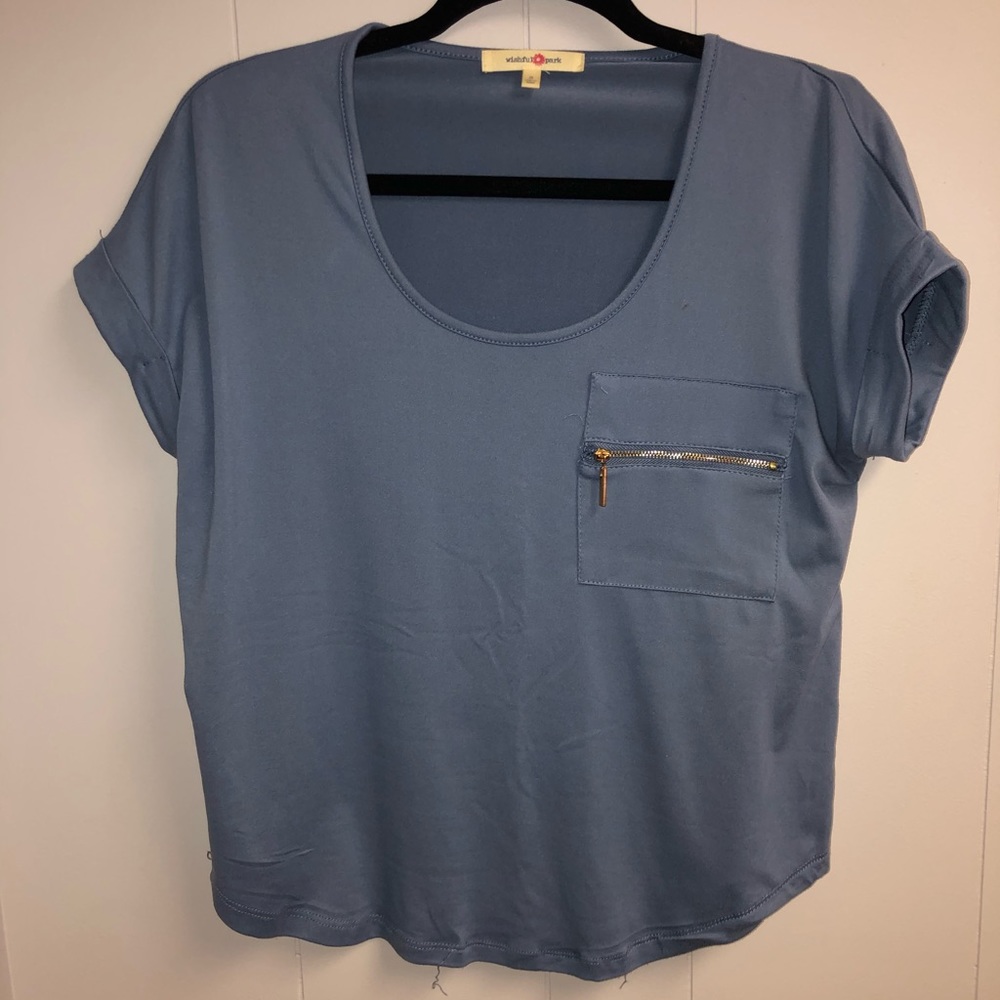 Blue pocket shirt